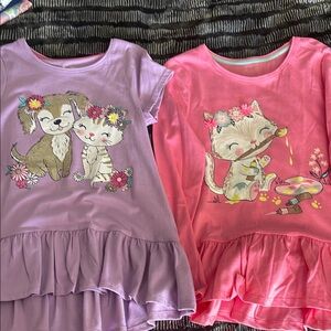 Adorable Kids long sleeve & short sleeved Set - Pink and Purple